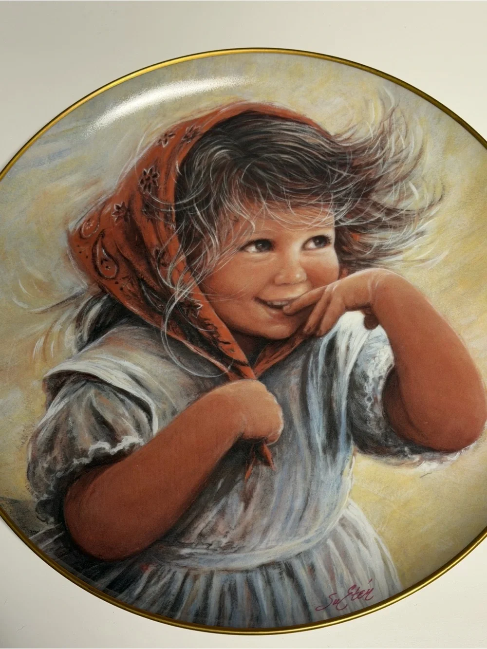 Vintage 1982/1983 American Legacy Su Etem Collector Plates Wendy & Jake Set